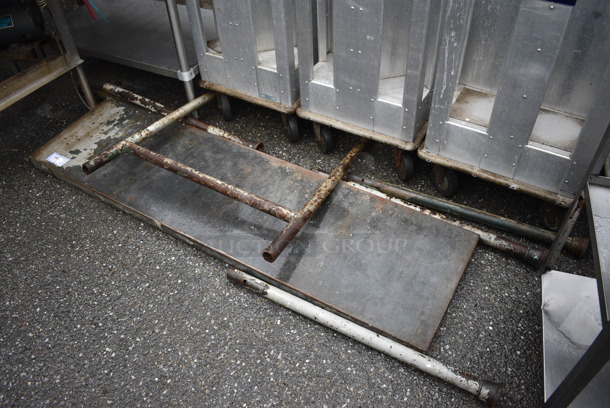 Metal Under Shelf and Various Legs. Includes 71x19x1.5