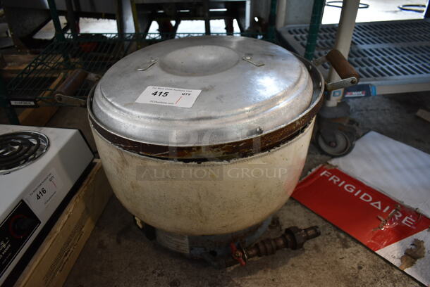 AccuRice GC-6000(N) Metal Commercial Countertop Natural Gas Powered Rice Cooker. 35,000 BTU. - Image 1 of 7