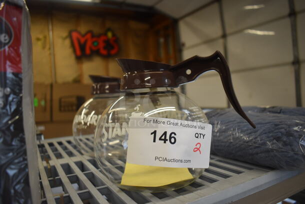 2 Coffee Pots. 9x6x7. 2 Times Your Bid!  - Image 1 of 2