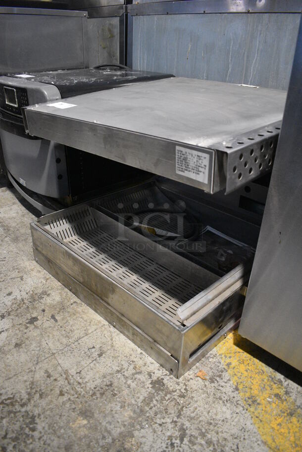 Stainless Steel Commercial Countertop Fry Dumping Station. 29x28x23.5. Cannot Test Due To Plug Style