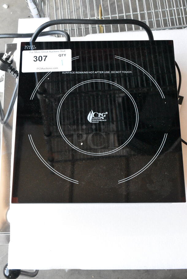 BRAND NEW SCRATCH AND DENT! 2023 Cooking Performance Group CPG 351IDCPG19A Stainless Steel Single Burner Induction Range.  - Image 1 of 5