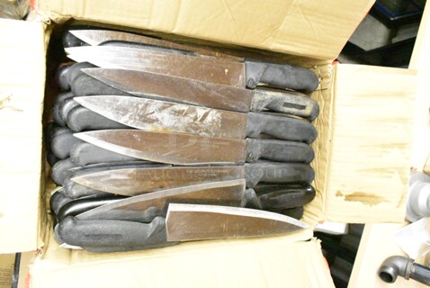 50 SHARPENED Stainless Steel Knives Including Chef Knives. 50 Times Your Bid! 