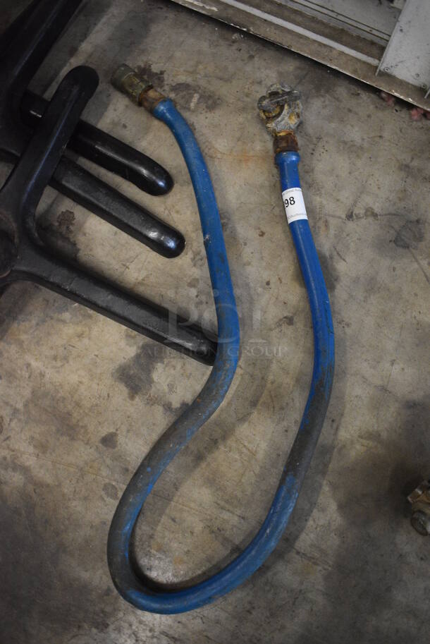 Blue Gas Hose. 68" - Image 1 of 3