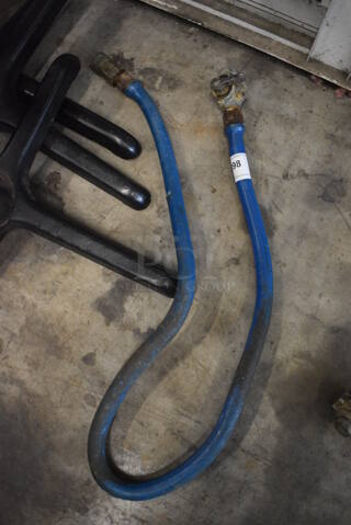 Blue Gas Hose. 68"