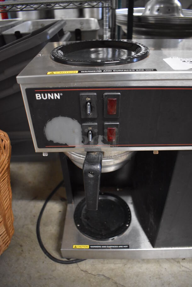 Bunn VPS Stainless Steel Commercial Countertop 3 Burner Coffee Machine w/ Metal Brew Basket. 120 Volts, 1 Phase. 23x8x19 - Image 4 of 5