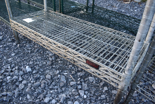 Eagle Chrome Finish 2 Tier Wire Shelving Unit. BUYER MUST DISMANTLE. PCI CANNOT DISMANTLE FOR SHIPPING. PLEASE CONSIDER FREIGHT CHARGES. 36x14x23 - Image 3 of 3