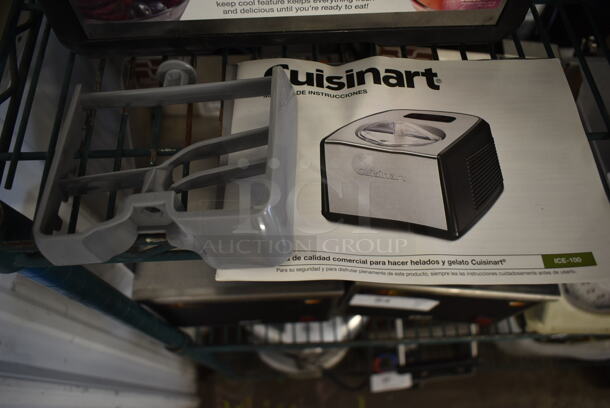 Cuisinart ICL-100 Chrome Finish Countertop Ice Cream Maker. 120 Volts, 1 Phase.  - Image 4 of 8