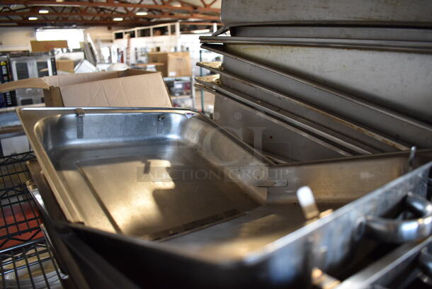 5 Stainless Steel Center Hinge Dome Covers. 13x21x3. 5 Times Your Bid! - Image 3 of 3