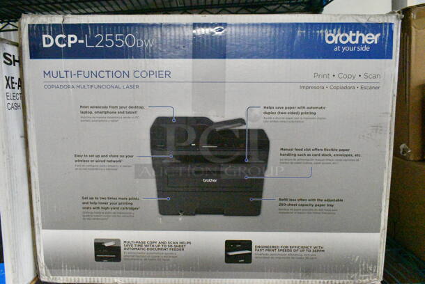 2 Various Items IN ORIGINAL BOX Including Sharp XE-A407 Cash Register and Brother DCP-L2550 Printer. 2 Times Your Bid!  - Image 2 of 7