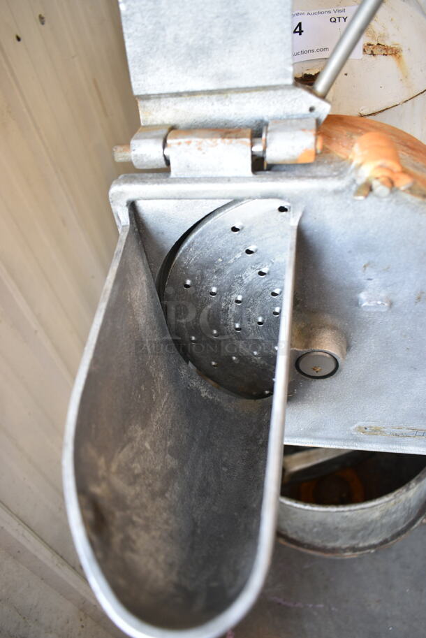 AS600 Metal Commercial Floor Style 60 Quart Planetary Dough Mixer w/ Metal Mixing Bowl, Dough Hook, Paddle and Pelican Head Attachments. 208-240 Volts. - Image 6 of 10