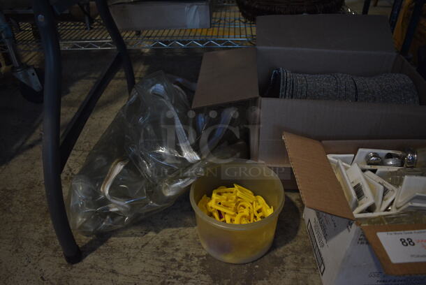 ALL ONE MONEY! Lot of Various Items Including Aluminum Foil Pans, Poly Condiment Bottles and Receipt Paper Rolls - Image 2 of 8