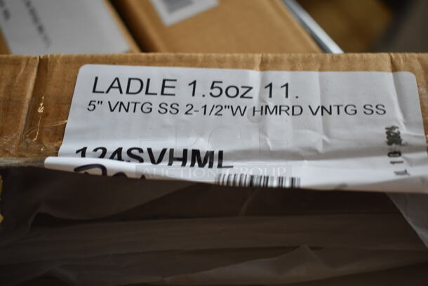5 Boxes of 6 BRAND NEW SCRATCH AND DENT! Items; SVHML American Metalcraft SVHML 1.5 oz. Hammered Stainless Steel Vintage Ladle. 5 Times Your Bid! - Image 7 of 7
