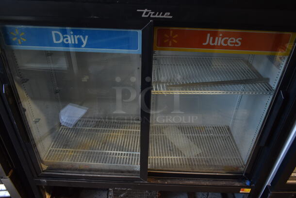 2017 True GDM-41SL-48-HC-LD Metal Commercial 2 Door Reach In Cooler Merchandiser w/ Poly Coated Racks. 115 Volts, 1 Phase. Tested and Working! - Image 3 of 6