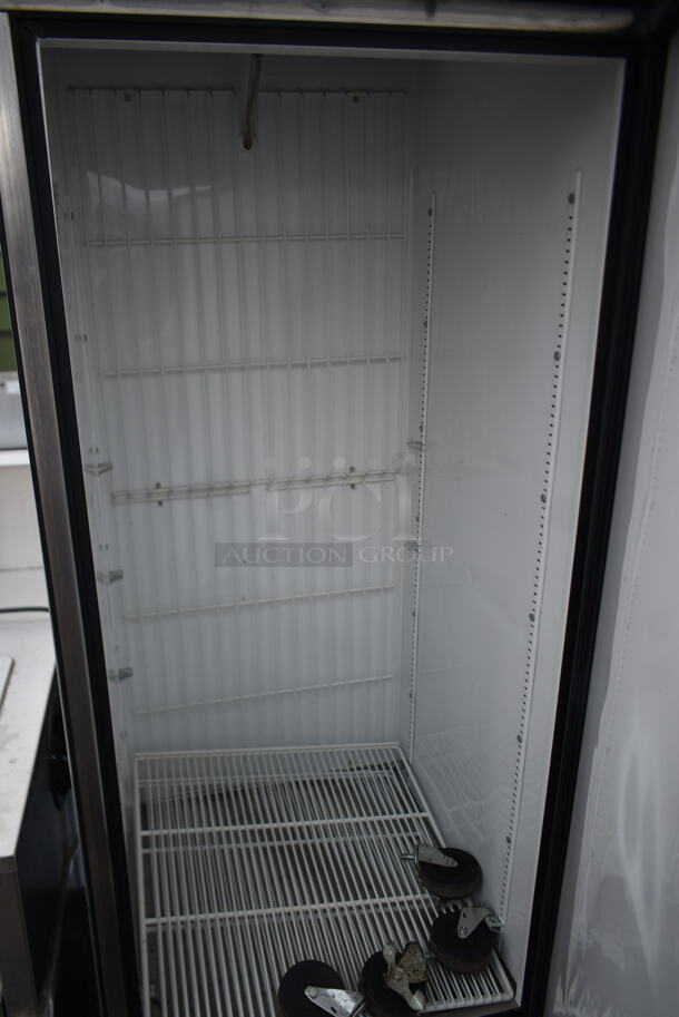 True T-23F Stainless Steel Commercial Single Door Reach In Freezer w/ Poly Coated Racks and Commercial Casters. 115 Volts, 1 Phase.  - Image 5 of 7