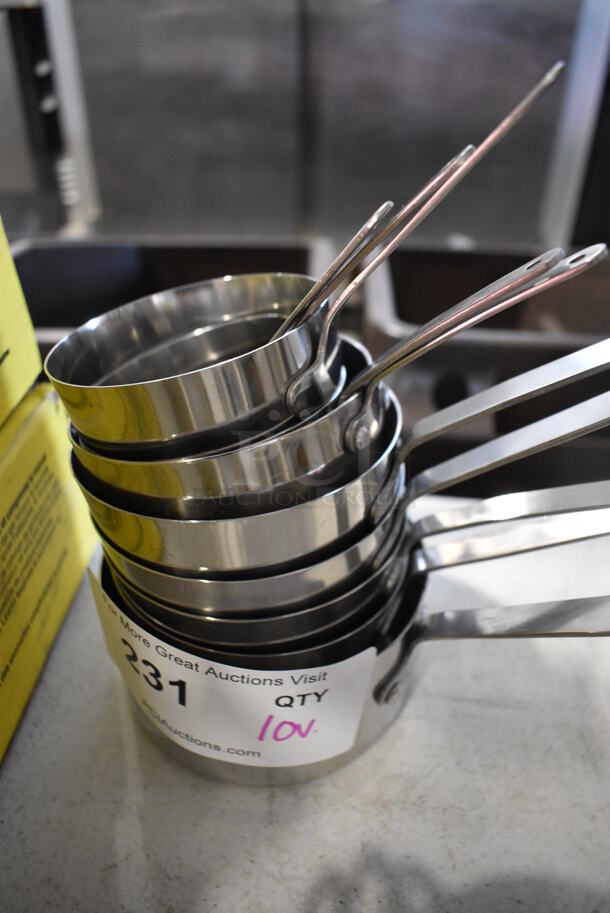 10 Various Stainless Steel Sauce Pots. Includes 6x3.5x2.5. 10 Times Your Bid! - Image 2 of 2