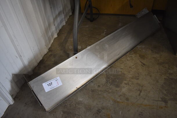 Metal Shelf w/ Wall Mount Brackets. 49x11x12