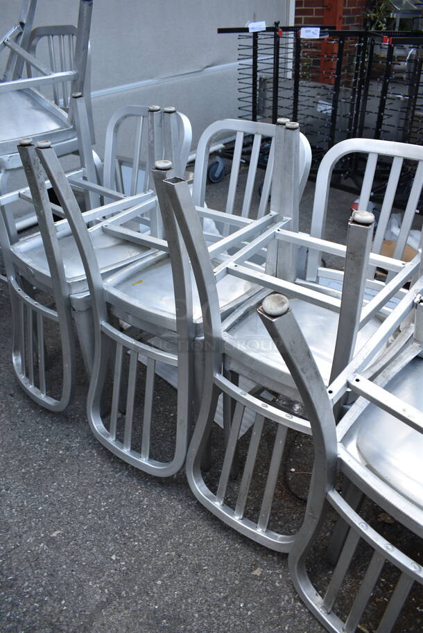 15 Metal Dining Height Chairs. 15 Times Your Bid! - Image 5 of 8