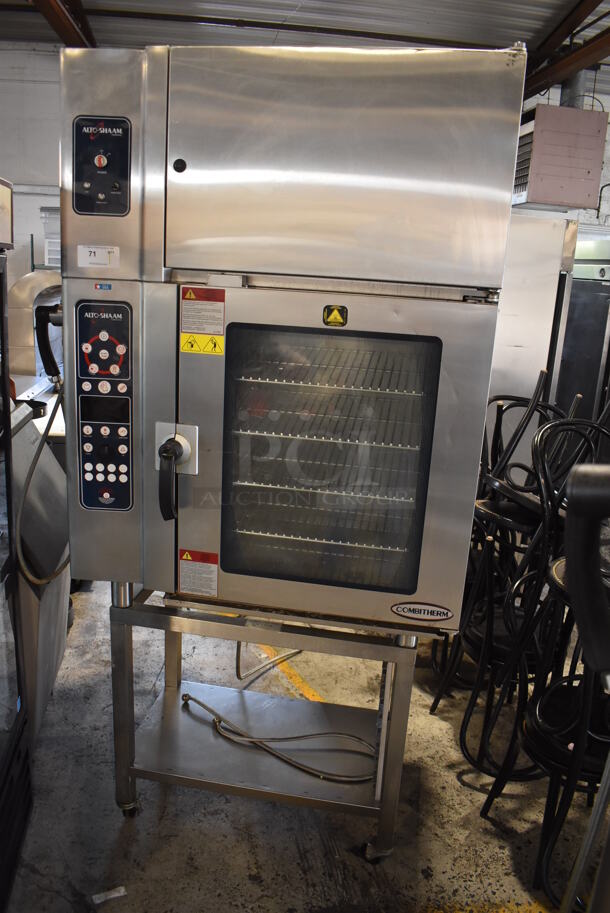 2013 Alto Shaam 10.10 ESVH Stainless Steel Commercial Electric Powered Combi Convection Oven w/ Ventless Hood and Equipment Stand on Commercial Casters. 208-240 Volts, 3 Phase. - Image 2 of 11