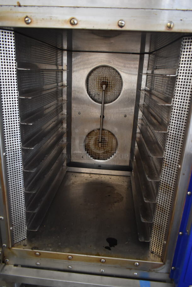 Oliver Metal Commercial Electric Powered Convection Oven w/ Pan Rack Stand on Commercial Casters. 208 Volts.  - Image 5 of 7