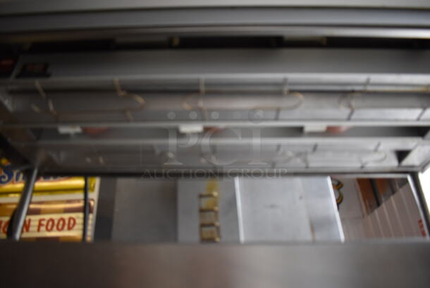 Stainless Steel Commercial Table w/ 3 Over Shelves, 3 Warming Strips, 2 Doors and Under Shelf. 48x30x82 - Image 9 of 12