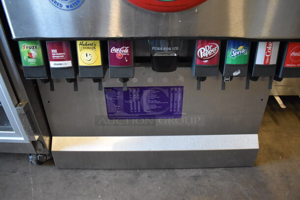 Manitowoc SY0424A Stainless Steel Commercial Ice Head on Servend MD-250 Stainless Steel Commercial 8 Flavor Carbonated Beverage Machine. 115 Volts, 1 Phase. 30.5x31x61 - Image 5 of 7