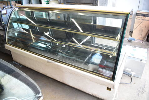 Kinco SRM38 Metal Commercial Floor Style Deli Display Case Merchandiser. See Pictures for Glass Damage. 220 Volts, 1 Phase.