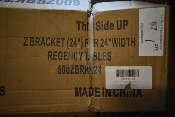 BRAND NEW SCRATCH AND DENT! Regency 600ZBRKT24 Z Bracket for 24" Width Tables.  - Image 2 of 5