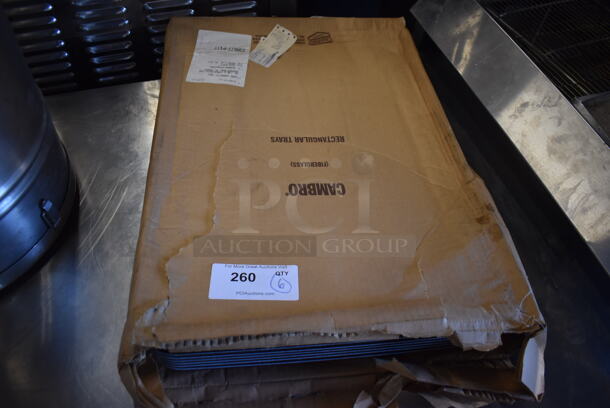 ALL ONE MONEY! Lot of 6 BRAND NEW IN BOX! Cambro Black Poly Trays. 18x26x1 - Image 3 of 3