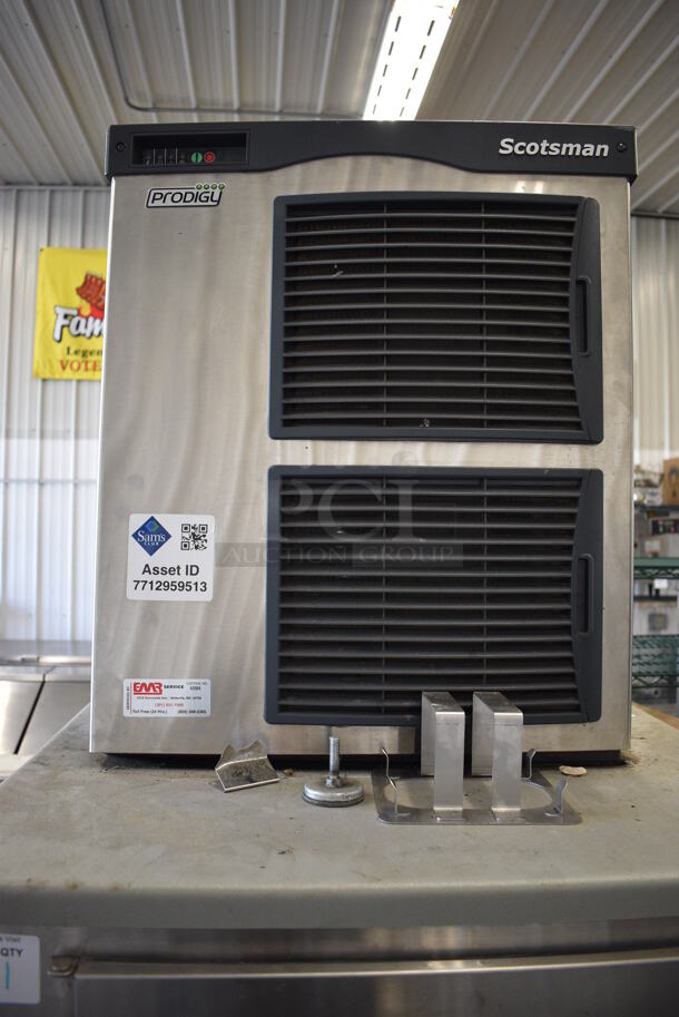 Scotsman F1222A-32A Stainless Steel Commercial Ice Head on Kloppenberg ICS-1 Commercial Ice Bin and Poly Ice Cart. 208/230 Volts, 1 Phase. 31x40x91 - Image 4 of 9