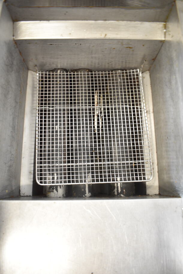 Atosa Stainless Steel Commercial Floor Style Natural Gas Powered Deep Fat Fryer.  - Image 2 of 5