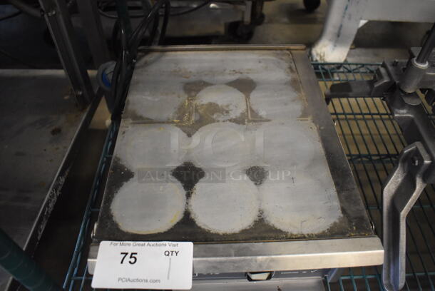 Roundup Stainless Steel Commercial Countertop Electric Powered Flat Top Griddle. 13x20x7. Cannot Test Due To Plug Style - Image 4 of 6