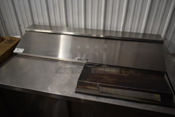 Continental SW60-16C Stainless Steel Commercial Sandwich Salad Prep Table Bain Marie Mega Top on Commercial Casters. 115 Volts, 1 Phase. Tested and Working! - Image 2 of 9