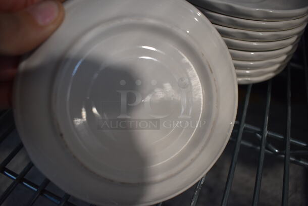 21 White Ceramic Saucers. 5.5x5.5x1. 21 Times Your Bid! - Image 3 of 3