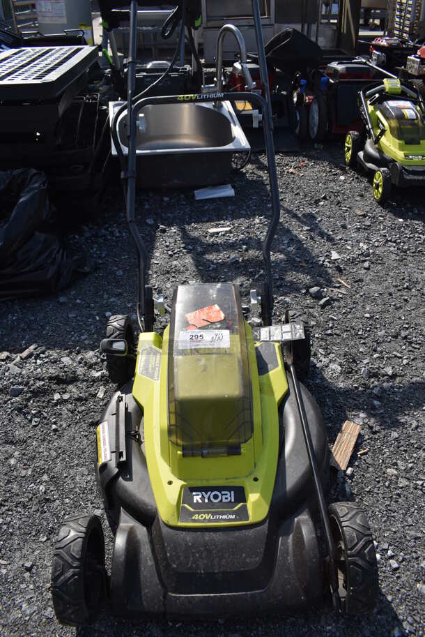 Ryobi RY401010 Brushless Metal Electric Powered Lawnmower. Does Not Come w/ Battery. 19.5x29x15