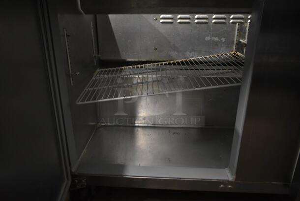 Continental SW60-16C Stainless Steel Commercial Sandwich Salad Prep Table Bain Marie Mega Top on Commercial Casters. 115 Volts, 1 Phase. Tested and Working! - Image 6 of 9