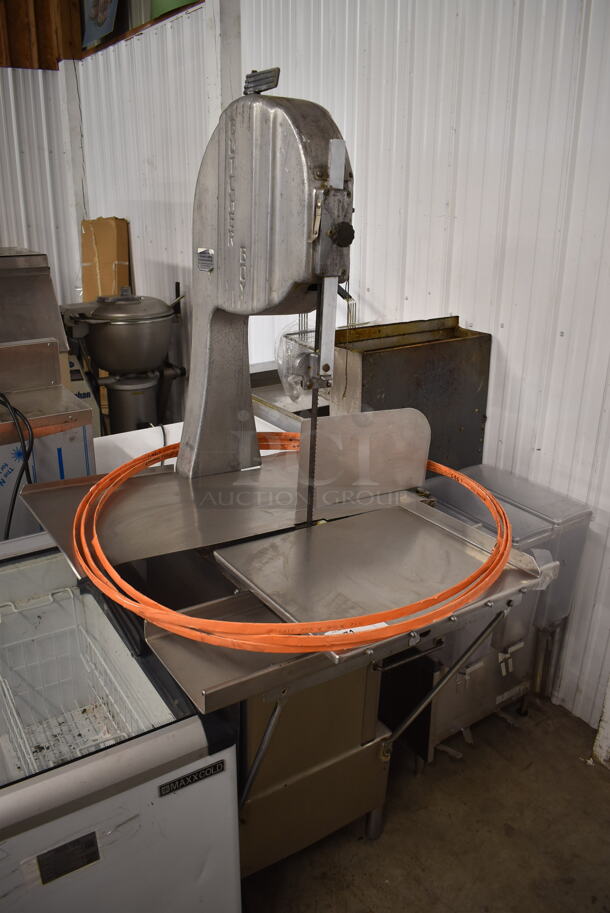 Butcher Boy B14-P Commercial Stainless Steel Floor Model Meat Saw And Includes Extra Blades. 208V, 1 Phase. - Image 2 of 10