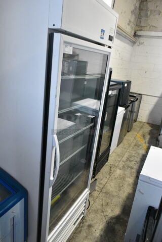 2021 True TSCI-600R-G-PH Metal Commercial Single Door Reach In Cooler Merchandiser. 115 Volts, 1 Phase. Tested and Working!