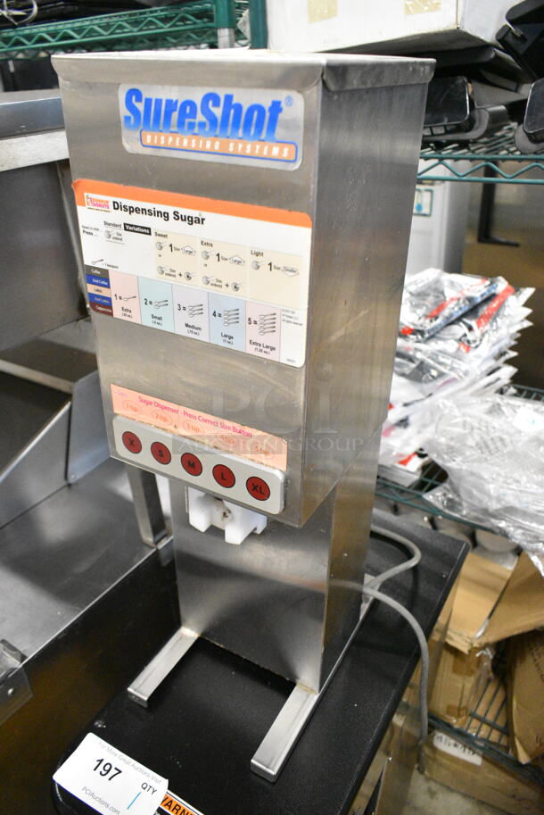 SureShot AC6.E Stainless Steel Commercial Countertop Sugar Dispenser. 120 Volts, 1 Phase.  - Image 2 of 5