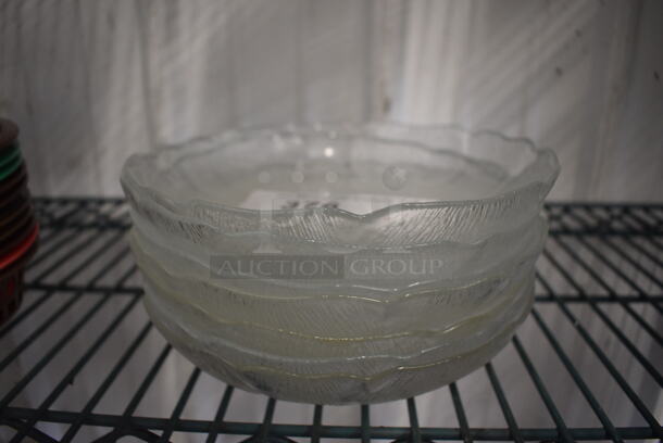 7 Glass Salad Plates. 8x8x1. 7 Times Your Bid! - Image 3 of 3