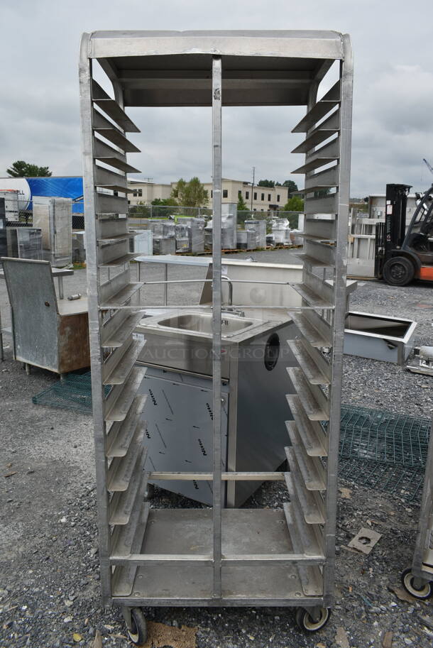 Metal Commercial Pan Transport Rack on Commercial Casters. - Image 1 of 4