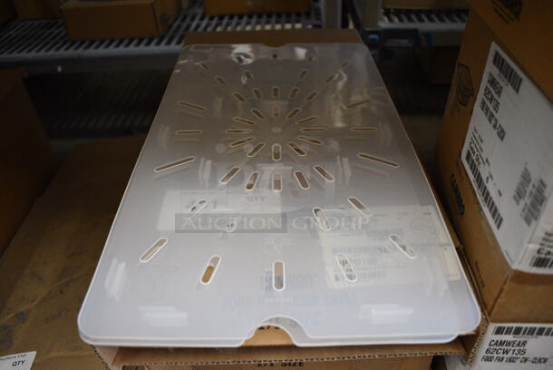 ALL ONE MONEY! Lot of 27 BRAND NEW IN BOX! Cambro Poly Straining Inserts. 10x18x0.5 - Image 1 of 3