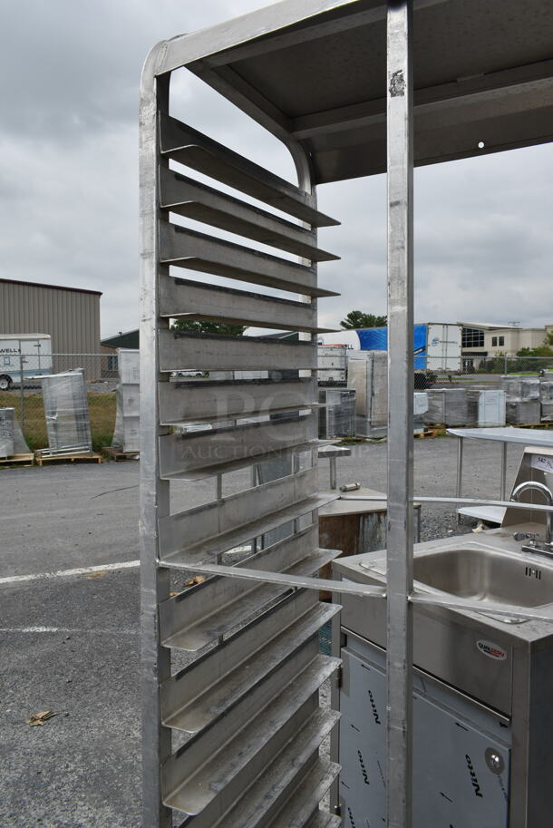 Metal Commercial Pan Transport Rack on Commercial Casters. - Image 2 of 4