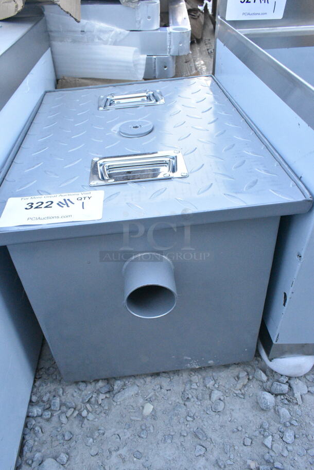 BRAND NEW SCRATCH AND DENT! Metal Grease Trap - Image 1 of 2
