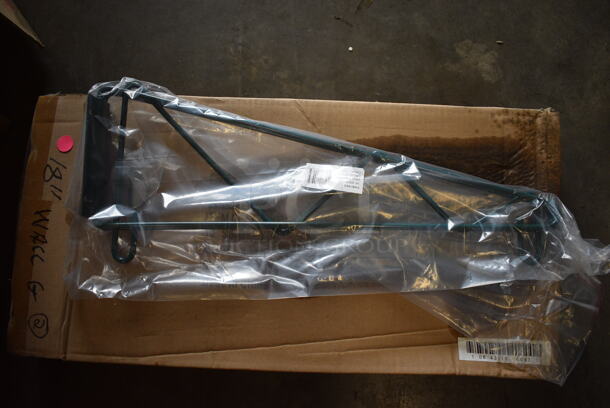 ALL ONE MONEY! Lot of 4 BRAND NEW IN BOX! Focus Green Single Wall Bracket. 19.5x3x7.5 - Image 1 of 3