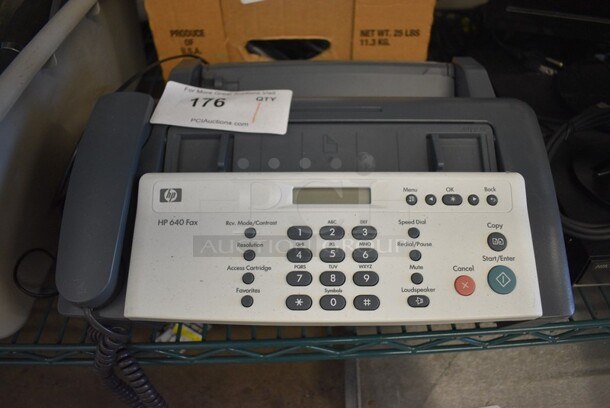 HP 640 Fax Machine. 13.5x9.5x6. - Image 1 of 4