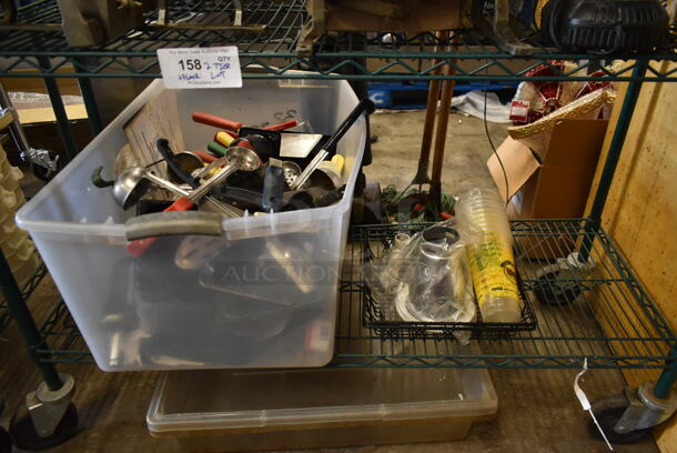 ALL ONE MONEY! Two Tier Lot of Various Items Including French Fry Cutters and Utensils - Image 3 of 9