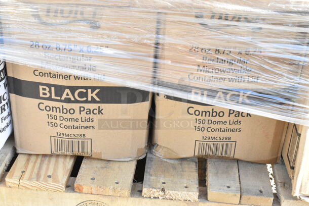 26 BRAND NEW Boxes Including Dart 60HT1 White Foam Hinged Lid Container 6" x 6" x 3" - 500/Case, 346WSNM Choice Medium Weight White Wrapped Plastic Spork and Napkin Kit - 1000/Case, Solo 626NSL Prima PET Plastic Cold Cup Strawless Lid - 1000/Case, 433NHT202 Choice 1/5 Large Size Black "Thank You" Script Heavy-Duty Plastic T-Shirt Bag - 400/Case, 5001RT800N Lavex 8" Natural Kraft Hardwound Paper Towel, 800 Feet / Roll - 6/Case, 2 Box 129MCS28B Choice 28 oz. Black Rectangular Microwavable Heavy Weight Container with Lid 8 3/4" x 6 1/4" x 1 3/4" - 150/Case, 500CC20 Choice Clear PET Customizable Plastic Cold Cup - 20 oz. - 600/Case, 5002WRAPNAP Choice WrapNap White 1/4 Fold 2-Ply Dinner Napkin 16" x 16" - 3000/Case, 500CC20 Choice Clear PET Customizable Plastic Cold Cup - 20 oz. - 600/Case, 795PTOWHT4 Choice White Microwavable Folded Paper #4 Take-Out Container 7 3/4" x 5 1/2" x 3 1/2" - 160/Case, Dart 95HT1R 9 1/2" x 9" x 3" White Foam Square Take Out Container with Hinged Lid, 130ROLLKFSGC Visions 18" x 15 1/2" Pre-Rolled Linen-Feel White Napkin and Classic Heavy Weight Gold Plastic Cutlery Set - 100/Case, 500CC24PLA EcoChoice 24 oz. PLA Compostable Plastic Cold Cup - 600/Case, 795PTOWHT4 Choice White Microwavable Folded Paper #4 Take-Out Container 7 3/4" x 5 1/2" x 3 1/2" - 160/Case. 26 Times Your Bid!  - Image 11 of 12