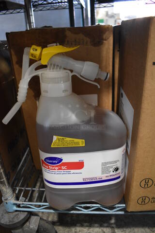 5 BRAND NEW IN BOX! 2 Diversey Pro Strip SC High Efficiency Floor Stripper Bottles. 5 Times Your Bid!