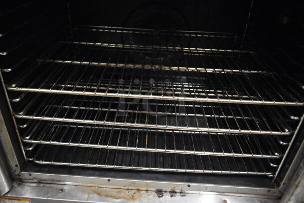 2 Vulcan Stainless Steel Commercial Natural Gas Powered Full Size Convection Oven w/ View Through Doors, Metal Oven Racks and Thermostatic Controls. 2 Times Your Bid! - Image 5 of 5