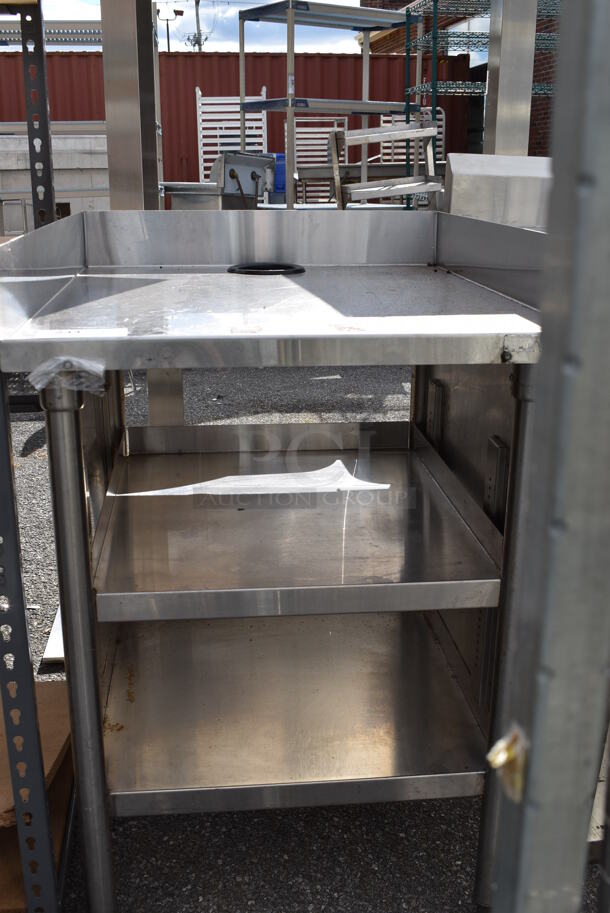 Stainless Steel Commercial Table w/ Under Shelves. 26x32.5x38 - Image 4 of 9